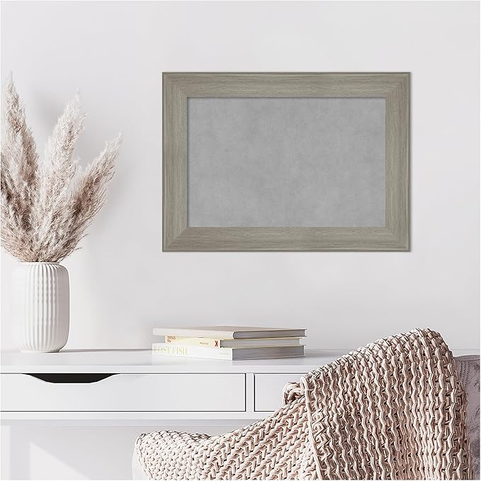 Amanti Art Grey Framed Magnetic Board 16x22 Small Vision Board - Image 7