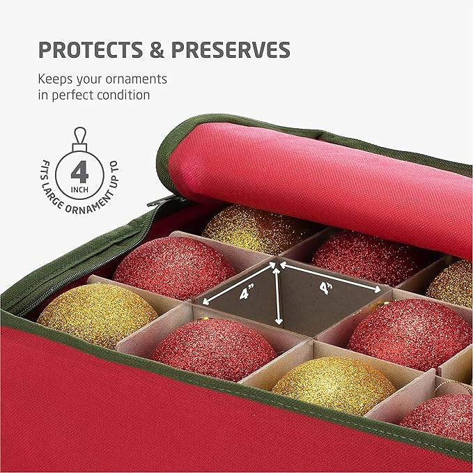 ZOBER Underbed Christmas Ornament Storage Box - Image 8