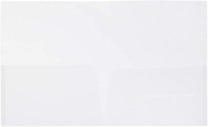 JAM PAPER Plastic Light Weight Flexible Two Pocket Presentation Folders - Image 3