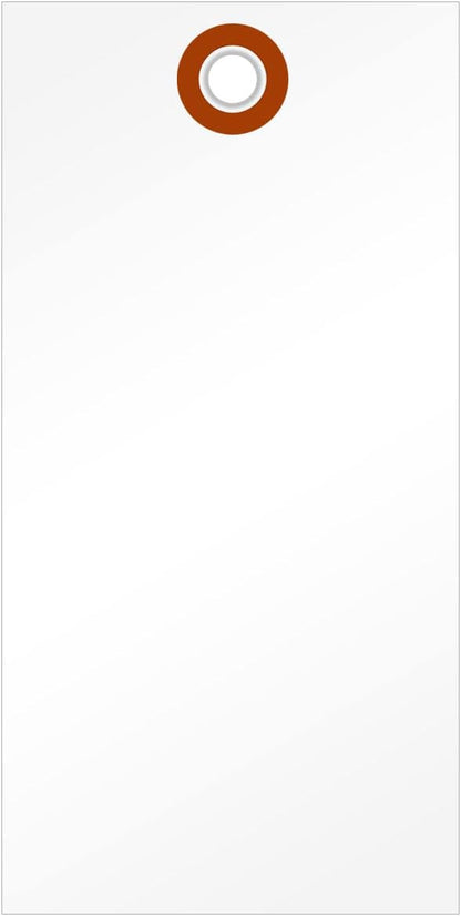 SmartSign 5.25 x 2.625 inch Blank White Shipping Tags by SmartSign