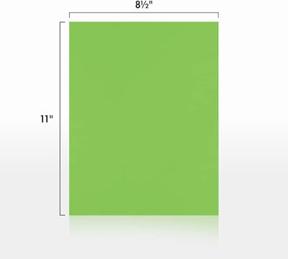 LUXPaper 8.5" x 11" Paper | Letter Size | Limelight Green | 80lb. Text | 50 Qty - Image 2