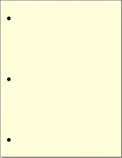 Copy And Printing Color Paper, 20 Lb. 3 Hole Punch 500 Sheets Per Ream. by Limited+Papers