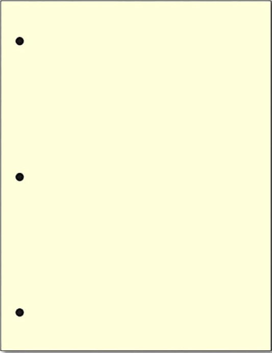 Copy And Printing Color Paper, 20 Lb. 3 Hole Punch 500 Sheets Per Ream. by Limited+Papers