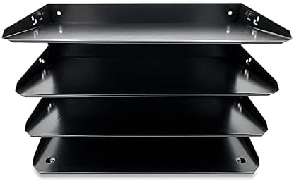Huron Desktop Horizontal 4-Slot Legal File Binder Organizer Storage Letter Tray - Image 2