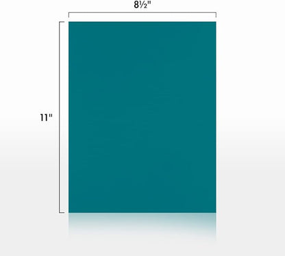 LUXPaper 8.5" x 11" Cardstock | Letter Size | Teal | 100lb. Cover | 50 Qty - Image 2