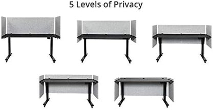 Stand Up Desk Store ReFocus Clamp-on Acoustic Desk Divider Privacy Panel That - Image 6