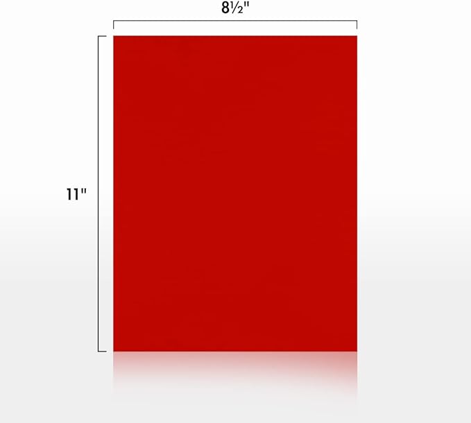 LUXPaper 8.5" x 11" Paper | Letter Size | Holiday Red | 60lb. Text | 1 - Image 2