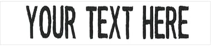 Custom Uniform Name Tapes Solid Colors. White Fabric, 5 Inch Hook Fastener by NORTHERNSAFARI