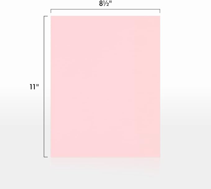 LUXPaper 8.5" x 11" Paper | Letter Size | Candy Pink | 80lb. Text | 50 Qty - Image 2