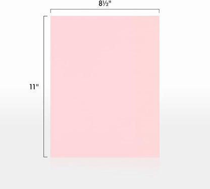 LUXPaper 8.5" x 11" Paper | Letter Size | Candy Pink | 80lb. Text | 500 Qty - Image 2