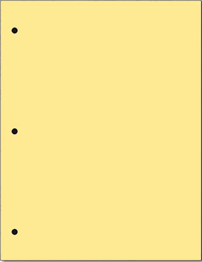 Copy And Printing Color Paper, 20 Lb. 3 Hole Punch 500 Sheets Per Ream. by Limited+Papers