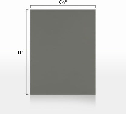 LUXPaper 8.5" x 11" Cardstock | Letter Size | Smoke Gray | 100lb. Cover | 50 Qty - Image 3