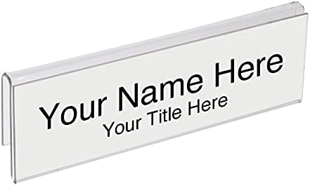 Acrylic Partition Name Plate Holders by PeopleSpotterbyPlasticProductsMFG