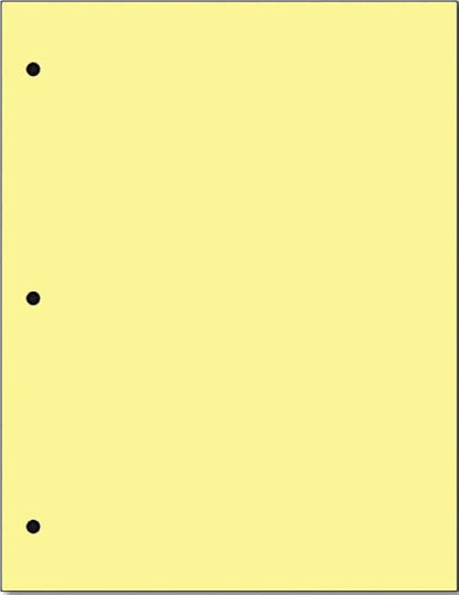 Copy And Printing Color Paper, 20 Lb. 3 Hole Punch 500 Sheets Per Ream. by Limited+Papers