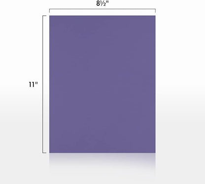 LUXPaper 8.5" x 11" Paper | Letter Size | Wisteria Purple | 80lb. Text | 50 Qty - Image 2