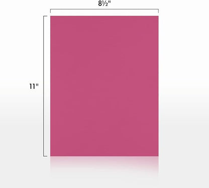 LUXPaper 8.5" x 11" Paper | Letter Size | Magenta Pink | 80lb. Text | 250 Qty - Image 2