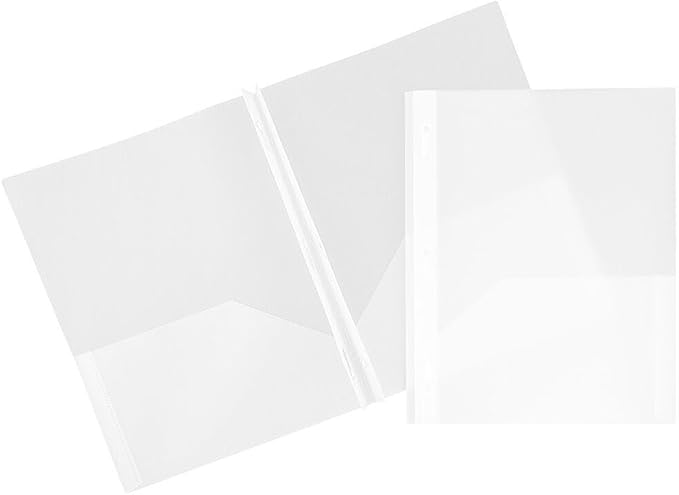 JAM PAPER Plastic 2 Pocket POP Folders by JAMPaper