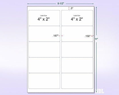 8-1/2 x 11 Neon Color High Light Fluorescent Labels - Image 2