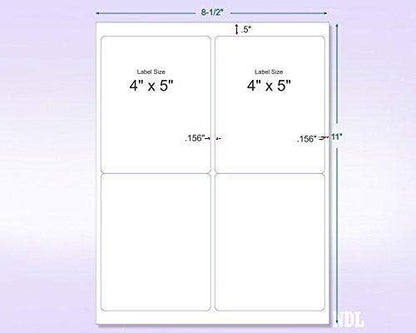 8-1/2 x 11" Neon Color High Light Fluorescent Labels - Image 2