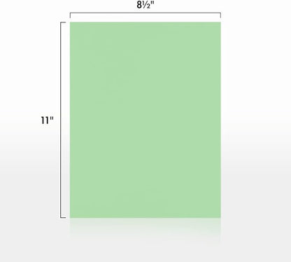 LUXPaper 8.5" x 11" Paper | Letter Size | Pastel Green | 60lb. Text | 500 Qty - Image 2