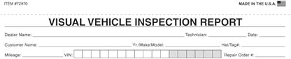 Visual Vehicle Inspection Report – 2-Part Carbonless Vehicle Checklist - Image 4