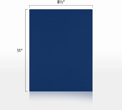 LUXPaper 8.5" x 11" Paper | Letter Size | Navy Blue | 80lb. Text | 50 Qty - Image 2