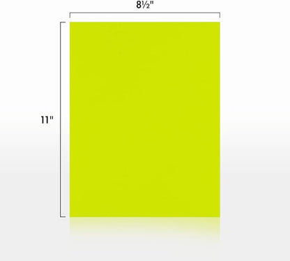 LUXPaper 8.5" x 11" Paper | Letter Size | Wasabi Green | 80lb. Text | 50 Qty - Image 2