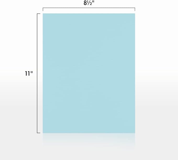 LUXPaper 8.5" x 11" Paper | Letter Size | Pastel Blue | 60lb. Text | 500 Qty - Image 2