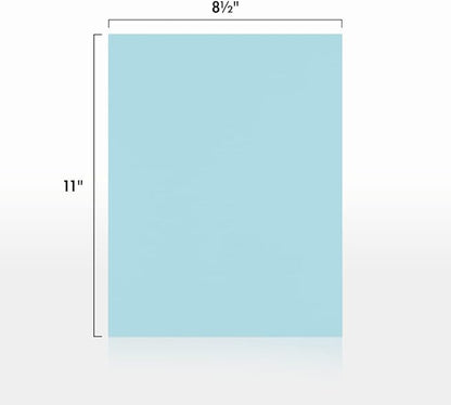 LUXPaper 8.5" x 11" Paper | Letter Size | Pastel Blue | 60lb. Text | 1 - Image 2