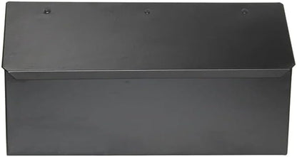 NACH Black Long Wall Mount Mailbox, Rust Resistant Metal Mailbox, Mailboxes - Image 11