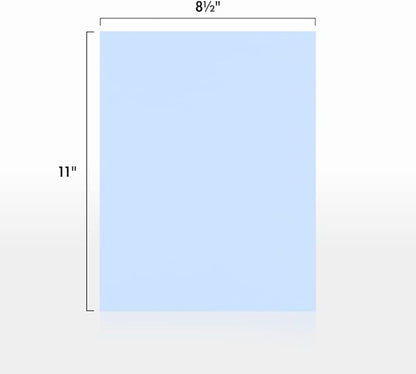 LUXPaper 8.5" x 11" Paper | Letter Size | Baby Blue | 80lb. Text | 250 Qty - Image 2