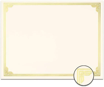 PaperDirect Green on White Classic Specialty Certificates, 8½ x11, Foil Accents - Image 3