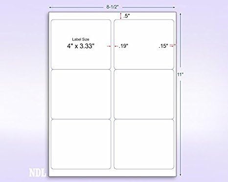 8-1/2 x 11" Neon Color High Light Fluorescent Labels - Image 3
