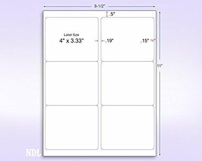 8-1/2 x 11" Neon Color High Light Fluorescent Labels - Image 3