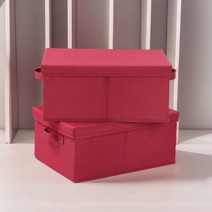 HOONEX Storage Bins with Lids for Organizing, Storage Boxes with 2 Carrying - Image 5