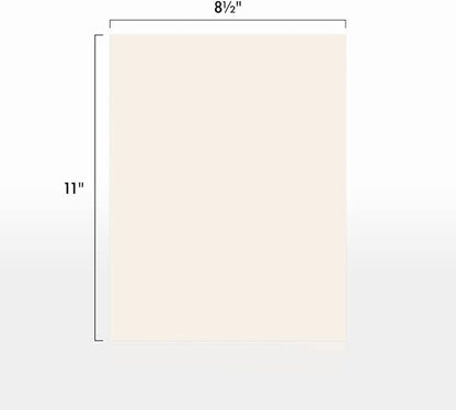 LUXPaper 8.5" x 11" Cardstock | Letter Size | Ivory | 65lb. Cover | 50 Qty - Image 2