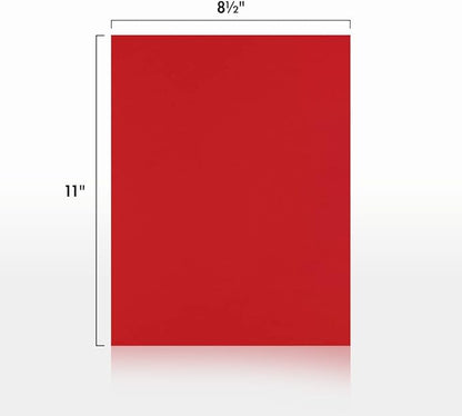 LUXPaper 8.5" x 11" Paper | Letter Size | Ruby Red | 80lb. Text | 250 Qty - Image 2