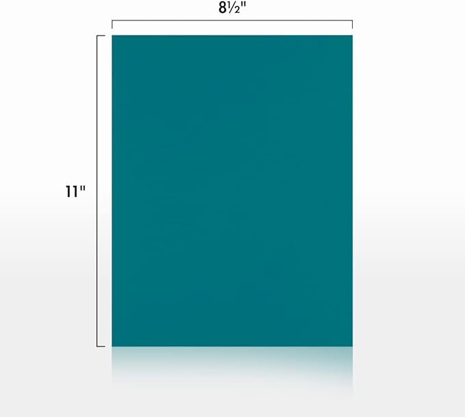 LUXPaper 8.5" x 11" Paper | Letter Size | Teal | 80lb. Text | 250 Qty - Image 2