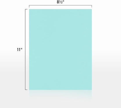 LUXPaper 8.5" x 11" Paper | Letter Size | Seafoam Blue | 80lb. Text | 50 Qty - Image 2