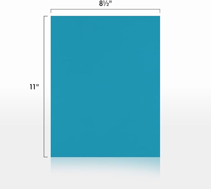 LUXPaper 8.5" x 11" Paper | Letter Size | Bright Blue | 60lb. Text | 500 Qty - Image 2