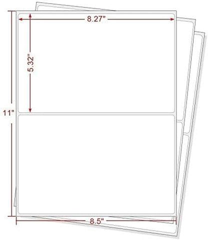 BESTEASY 16000 Round Corner Half Sheet Self Adhesive Shipping Labels - Image 6