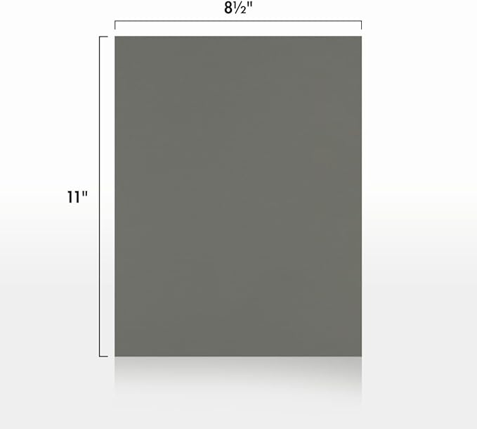 LUXPaper 8.5" x 11" Paper | Letter Size | Smoke Gray | 80lb. Text | 1, 000 Qty - Image 2