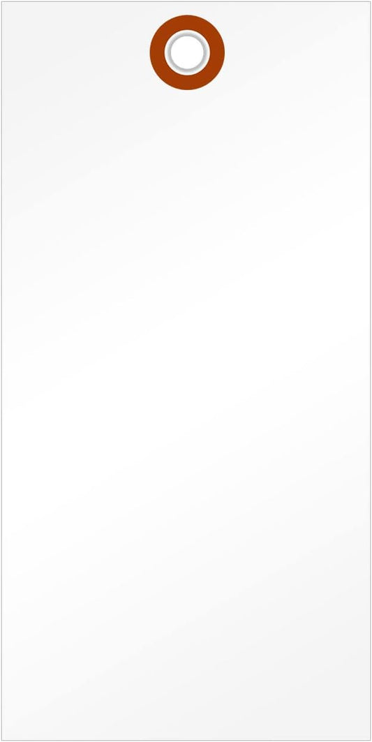 SmartSign 6.25 x 3.125 inch Blank White Shipping Tags by SmartSign