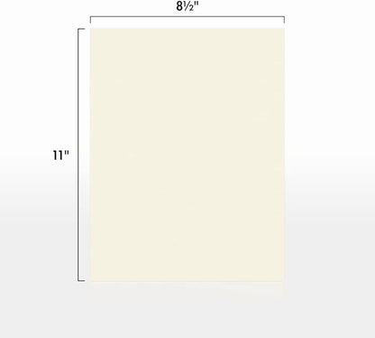 LUXPaper 8.5" x 11" Cardstock | Letter Size | Natural | 80lb. Cover | 50 Qty - Image 2