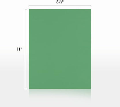 LUXPaper 8.5" x 11" Paper | Letter Size | Holiday Green | 80lb. Text | 50 Qty - Image 2