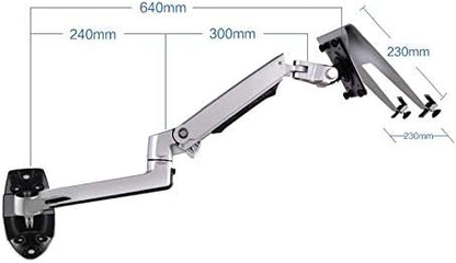 NBGYS XSJ8012WT Aluminum Alloy Mechanical Spring Arm Wall Mount Laptop Holder - Image 4