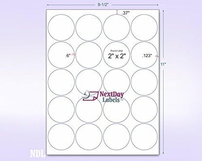 Pack of 50 Sheets, 8-1/2 x 11" Fluorescent Labels - Image 3