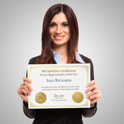PaperDirect Green on White Classic Specialty Certificates, 8½ x11, Foil Accents - Image 8