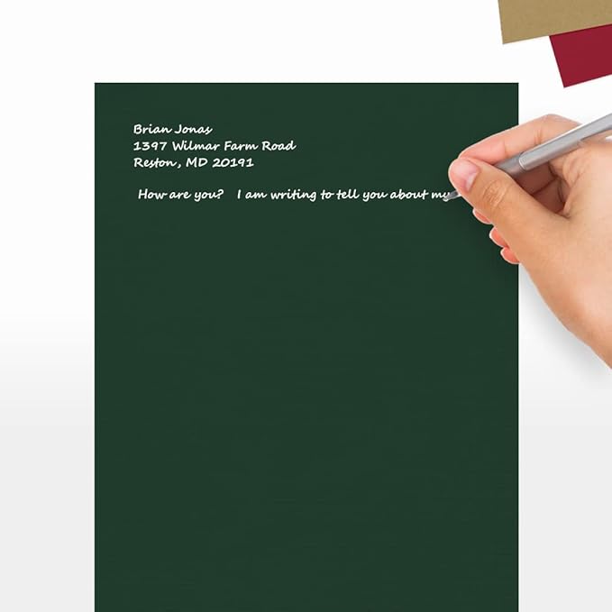 LUXPaper 8.5" x 11" Cardstock | Letter Size | Green Linen | 100lb. Cover | 250 - Image 5