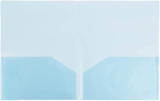 JAM PAPER Plastic Light Weight Flexible Two Pocket Presentation Folders by JAMPaper
